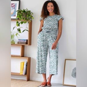 Thought Clothing Skye Wide Leg Jumpsuit - Dusky Blue, UK size 10/US size 6